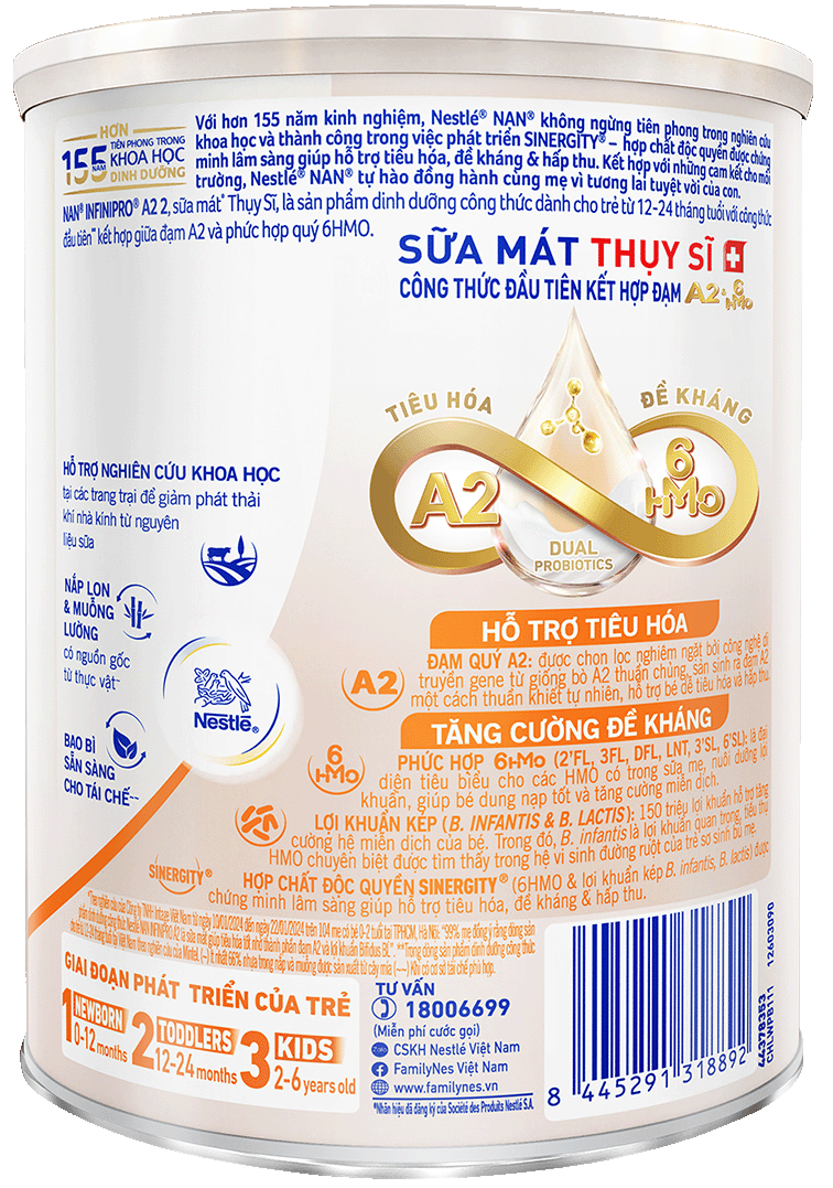 sữa mát nan infinipro a2 2