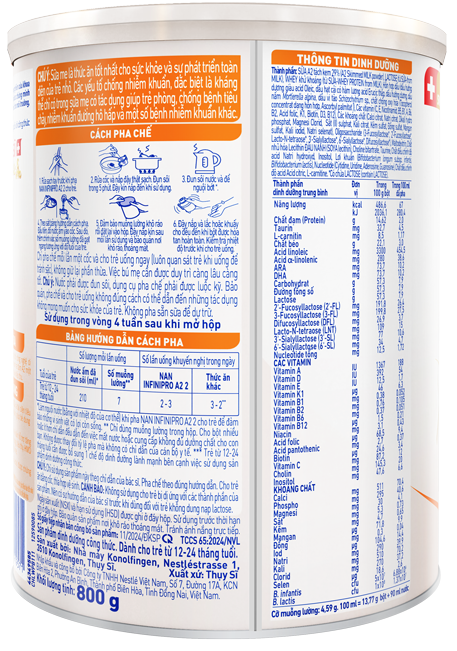 sữa mát nan infinipro a2 2