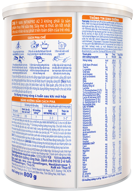 sữa mát nan infinipro a2 3