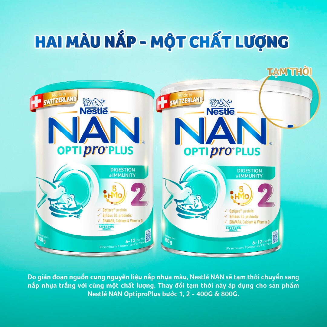 NAN OPTIPRO PLUS 2 HAI MÀU NẮP