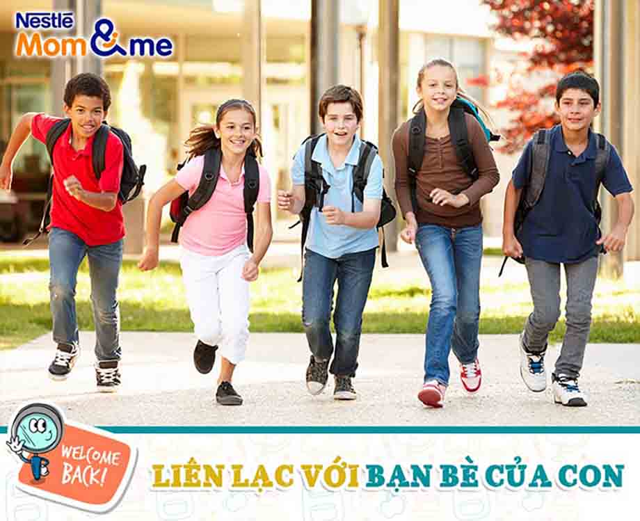 Liên lạc với bạn bè của con