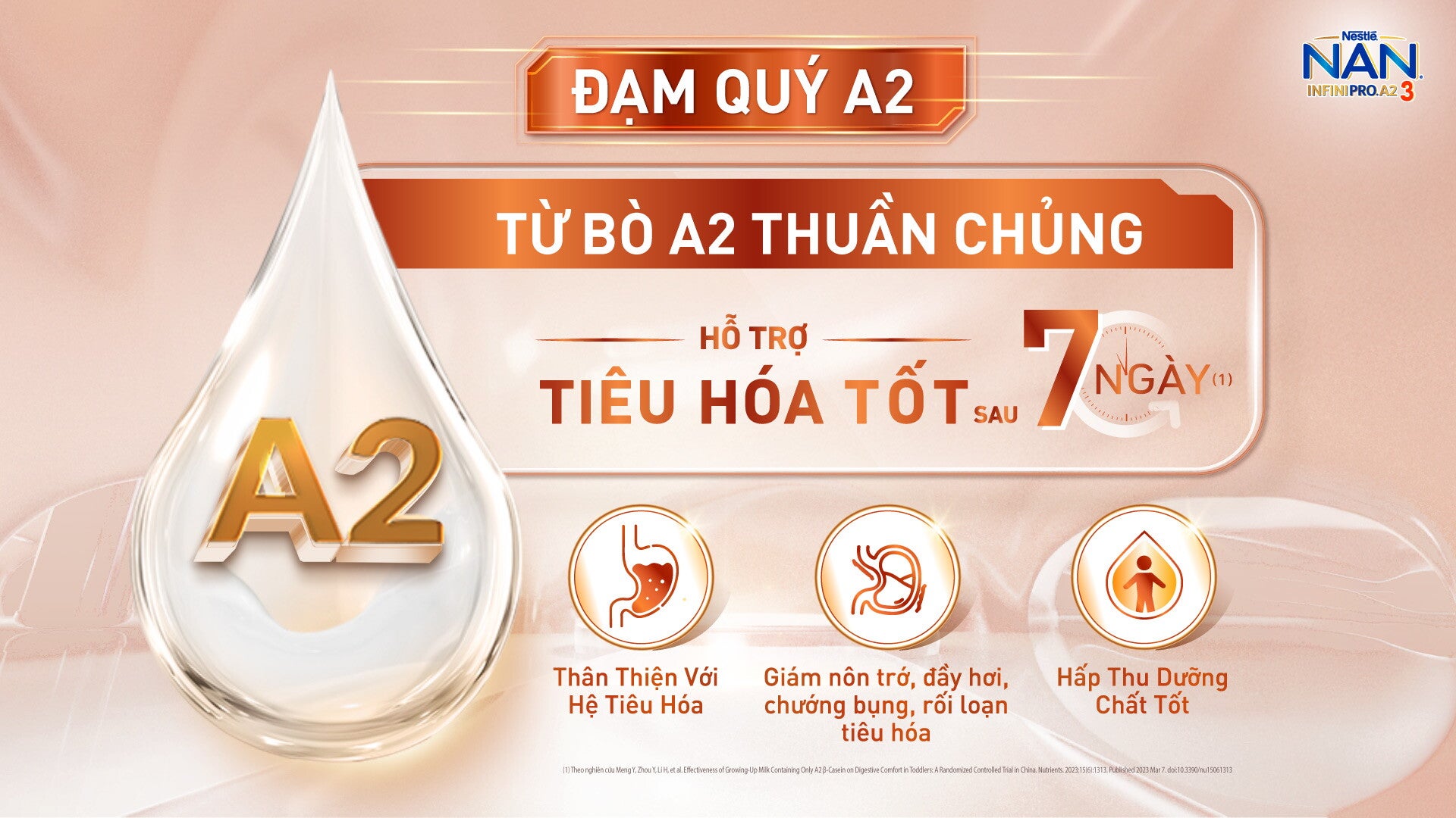 Lợi ích của đạm A2 đối với sức khoẻ của trẻ