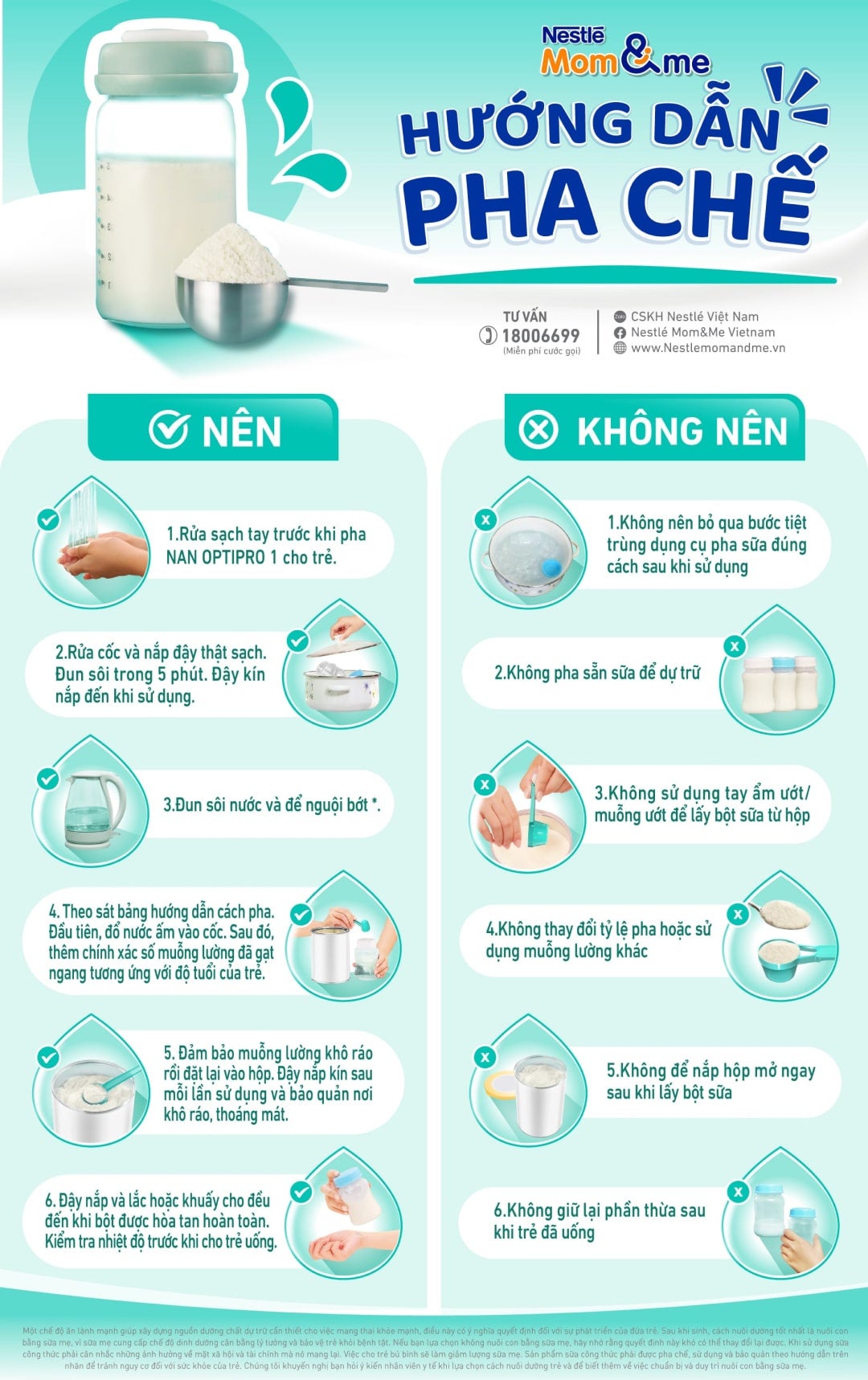 Hướng dẫn pha chế - Nên & Không Nên