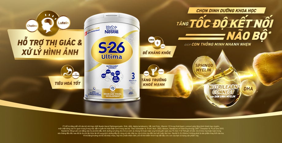 Sữa phát triển trí não có chứa thành phần Choline & Lutein