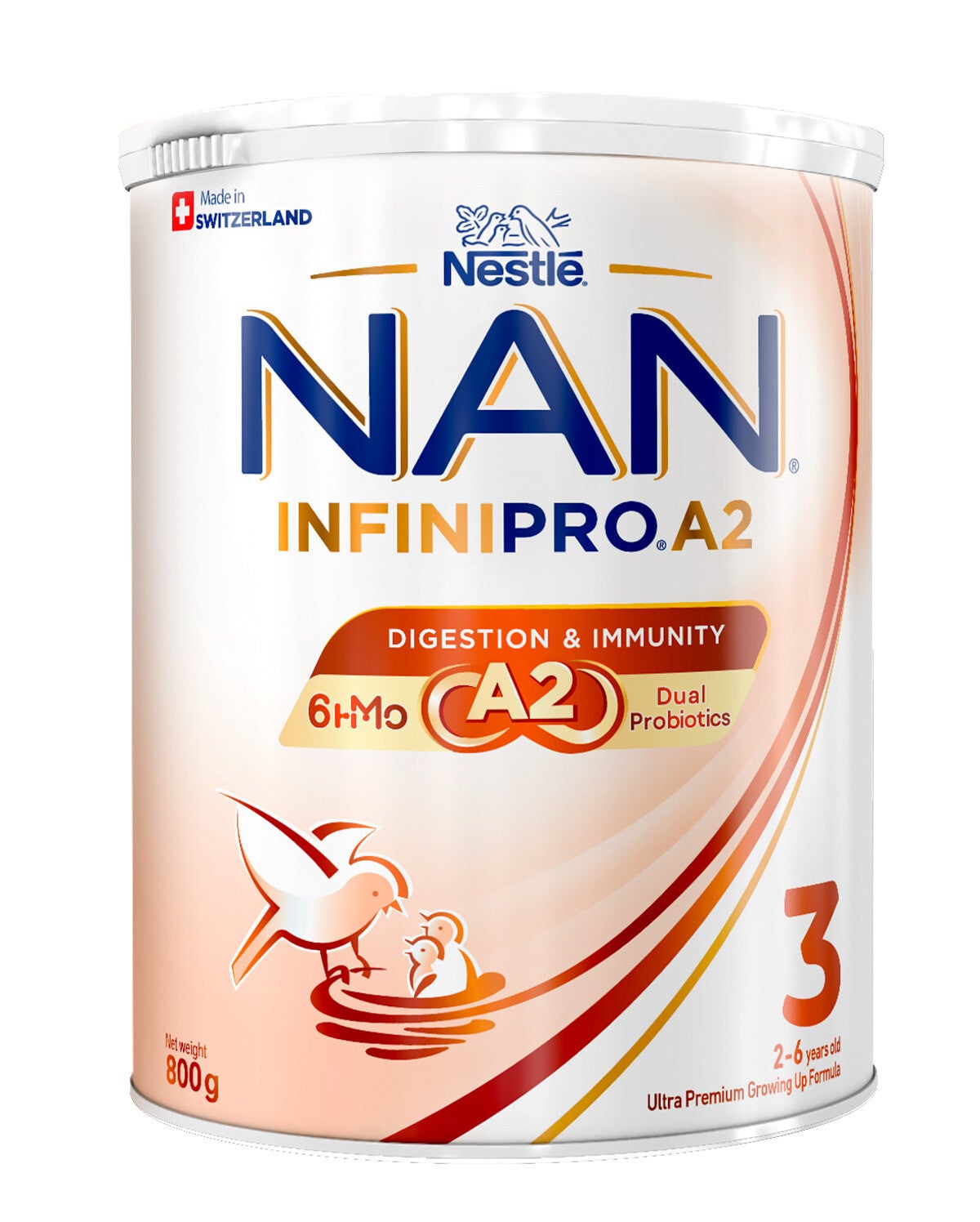 NAN Infinipro A2 3 chứa đạm A2, 6HMO cùng nhiều dưỡng chất thiết yếu