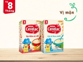 bột ăn dặm Cerelac Cách phân biệt và sử dụng bột ăn dặm CERELAC giữa ngọt với mặn