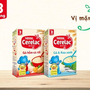 bột ăn dặm Cerelac Cách phân biệt và sử dụng bột ăn dặm CERELAC giữa ngọt với mặn