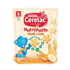 BÁNH ĂN DẶM NESTLÉ CERELAC CHUỐI CAM – 50g BÁNH ĂN DẶM NESTLÉ CERELAC CHUỐI CAM – 50g