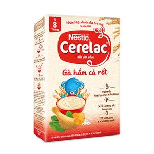 BỘT ĂN DẶM NESTLÉ CERELAC GÀ HẦM CÀ RỐT – 200g BỘT ĂN DẶM NESTLÉ CERELAC GÀ HẦM CÀ RỐT – 200g