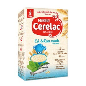 BỘT ĂN DẶM NESTLÉ CERELAC CÁ RAU XANH – 200g BỘT ĂN DẶM NESTLÉ CERELAC CÁ RAU XANH – 200g