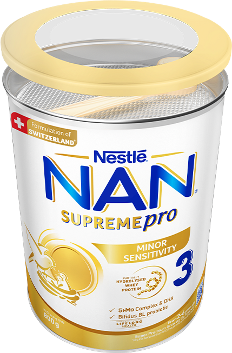 NAN Supreme pro 2 đạm whey thủy phân một phần