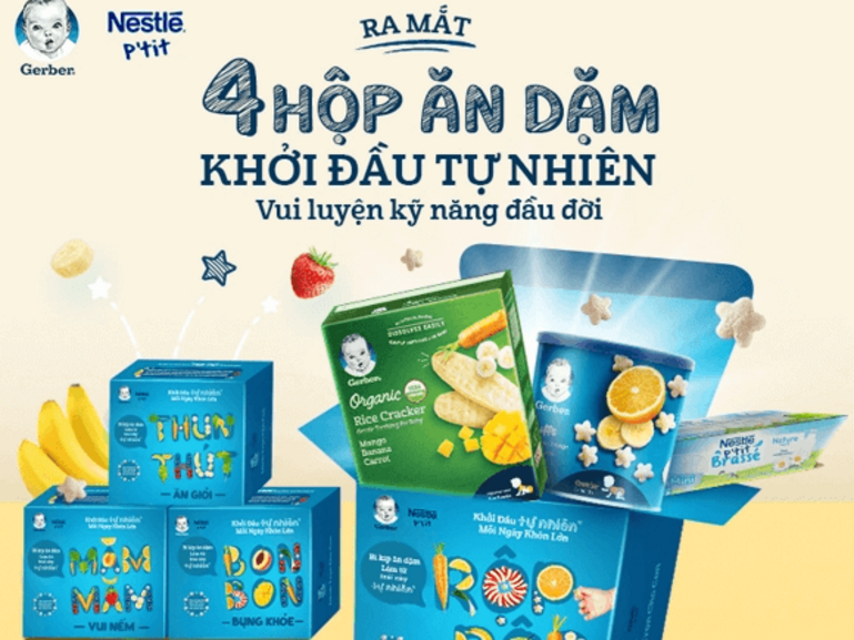 Bánh ăn dặm gerber giúp bé vui luyện kỹ năng đầu đời