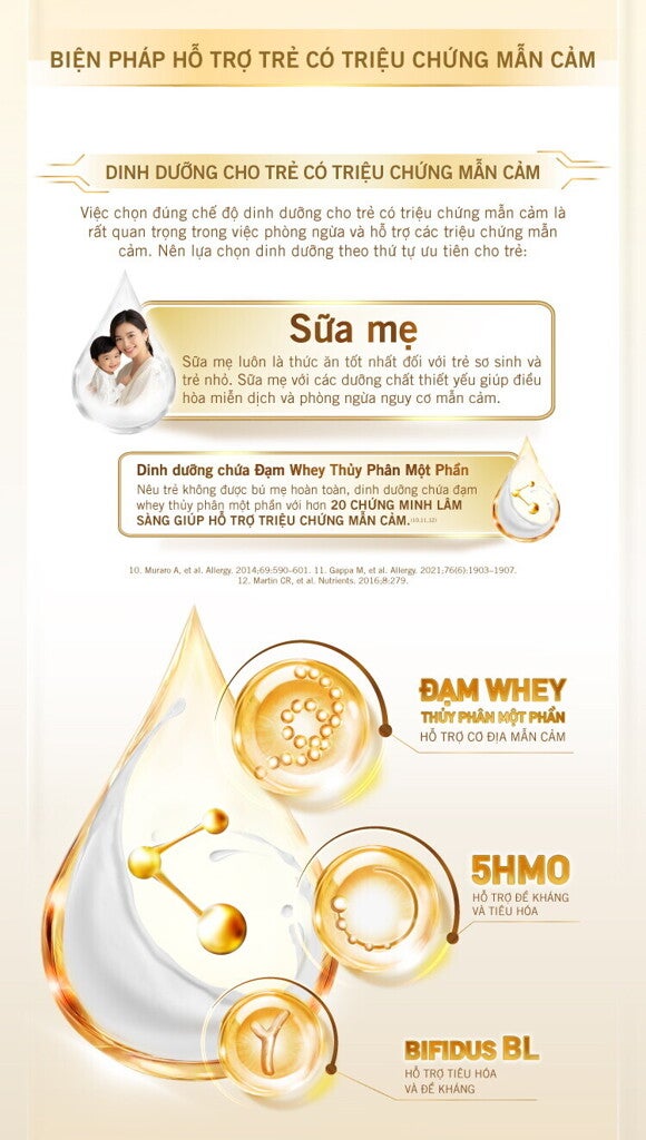 Biện pháp hỗ trợ trẻ có triệu chứng mẫn cảm