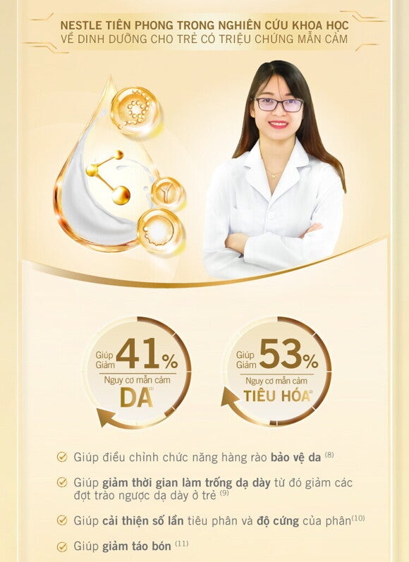 Nestle tiên phong nghiên cứu khoa học về dinh dưỡng cho trẻ có cơ địa mẫn cảm