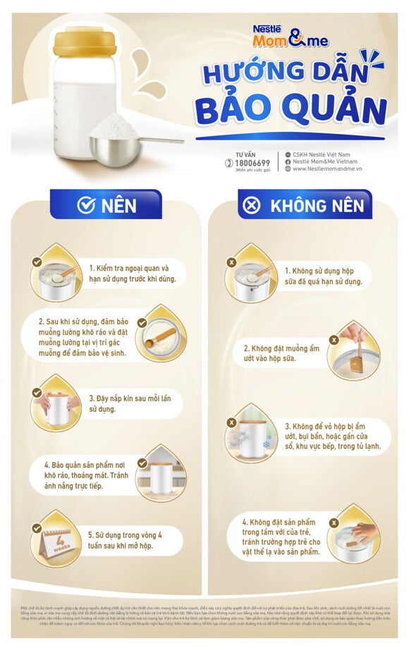 HƯỚNG DẪN BẢO QUẢN - NÊN & KHÔNG NÊN