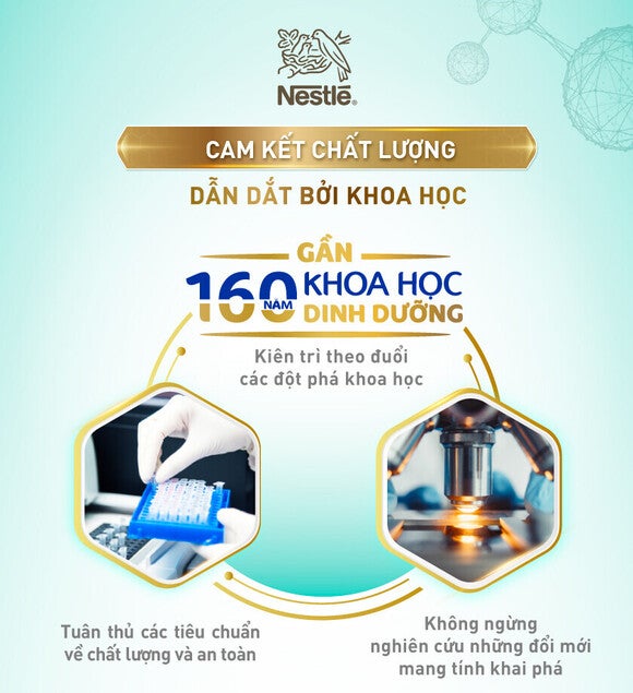 Nestlé cam kết chất lượng dẫn dắt bởi khoa học