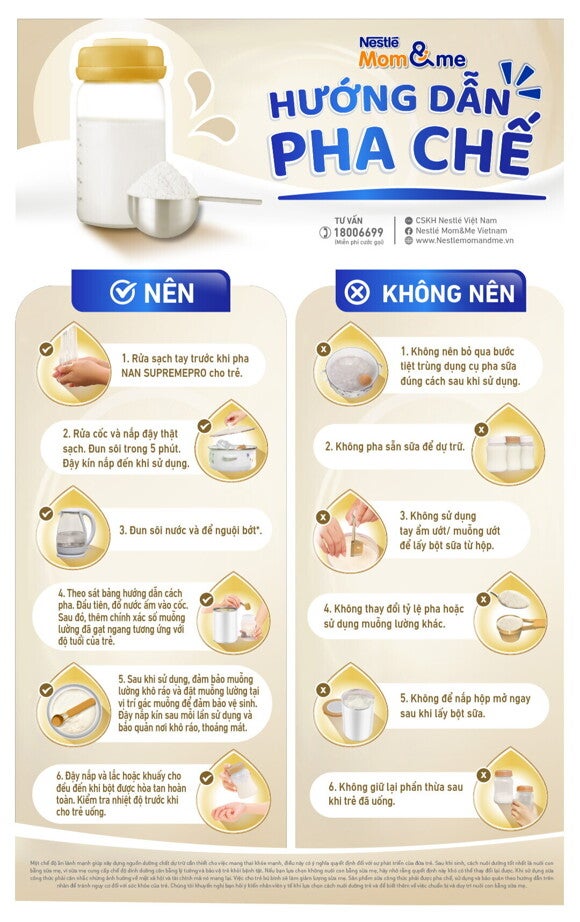 HƯỚNG DẪN PHA CHẾ - NÊN & KHÔNG NÊN